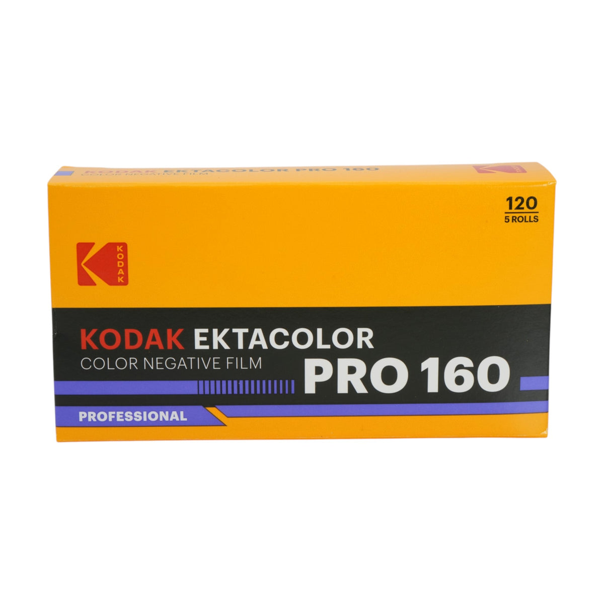 Kodak Ektacolor Pro 160 Color Negative Film (120 Roll Film, 5-Pack)