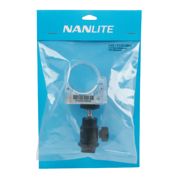 OPEN BOX- Nanlite Pavotube Transparent Polycarbonate Clip with Mini Ball Head