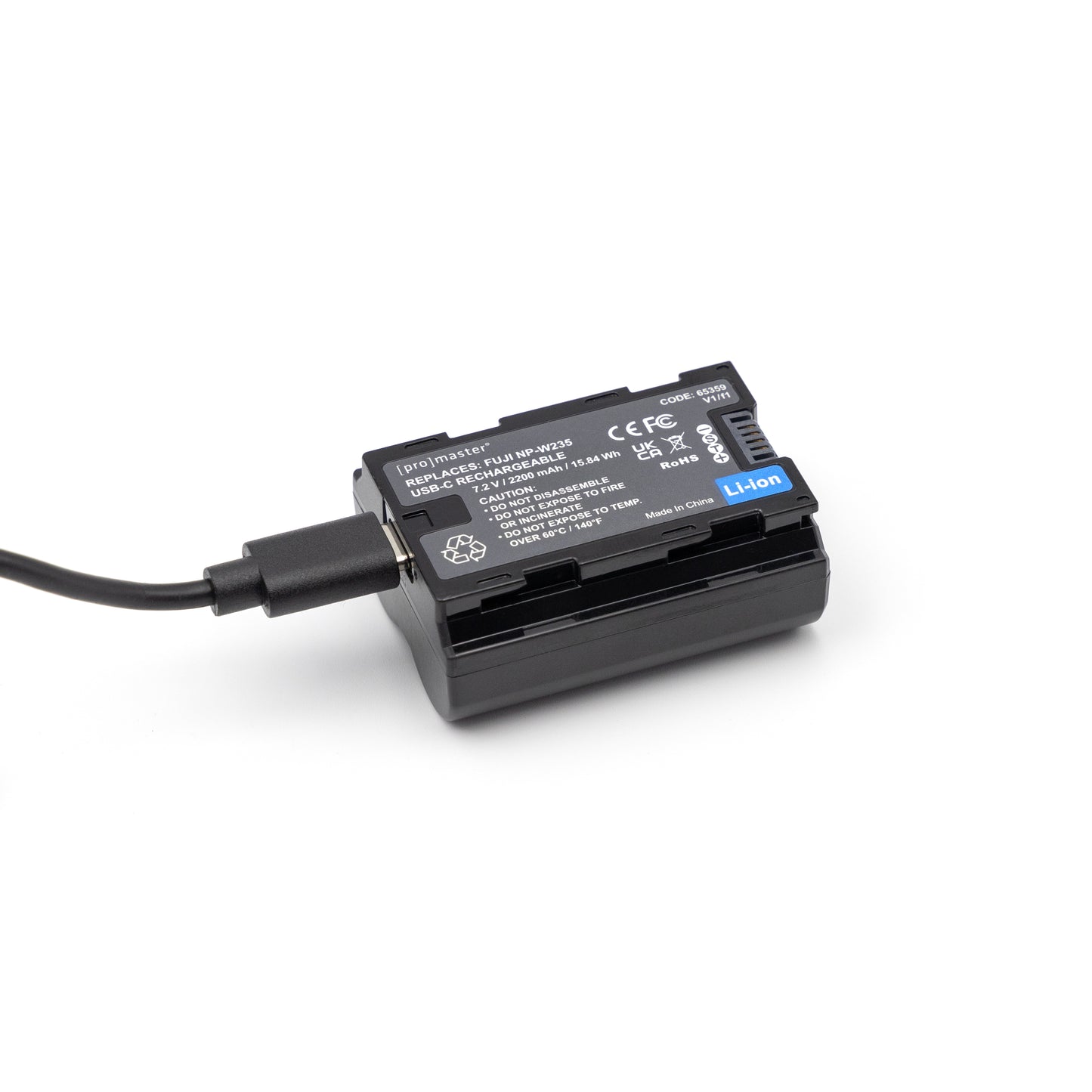 Promaster Li-ion Battery for Fujifilm NP-W235 with USB-C Charging