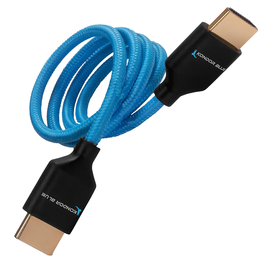 Open Box- Kondor Blue 4K HDMI 2.0 Braided Cable 2-feet