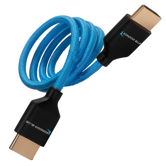 Open Box- Kondor Blue 4K HDMI 2.0 Braided Cable 2-feet