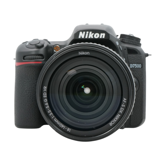 Nikon D7500 APS-C DSLR Camera with Nikon AF-s Nikkor DX 18-140mm f/3.5-5.6G ED VR Lens