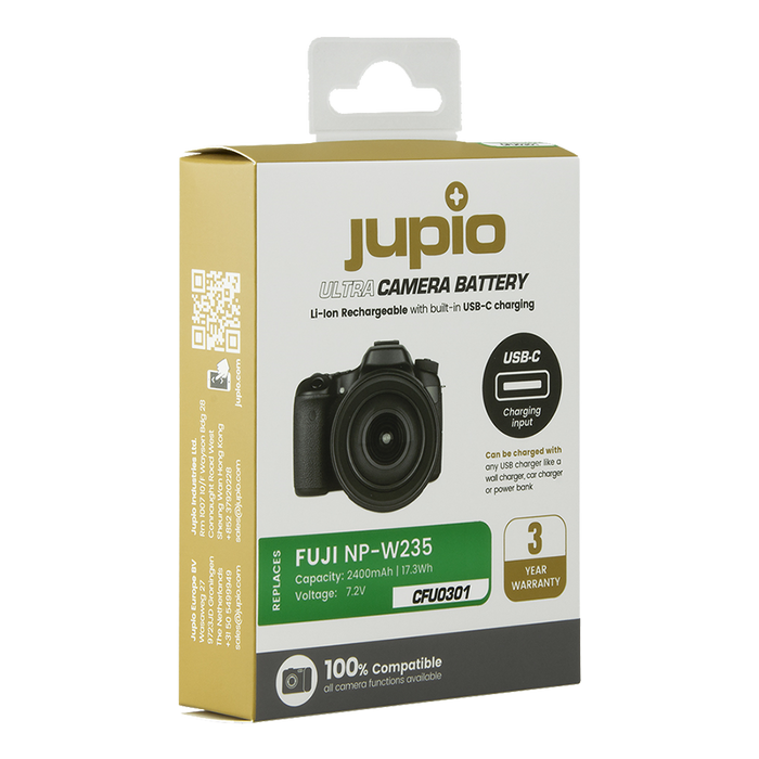Jupio NP-W235 ULTRA C (USB-C input) 2400mAh