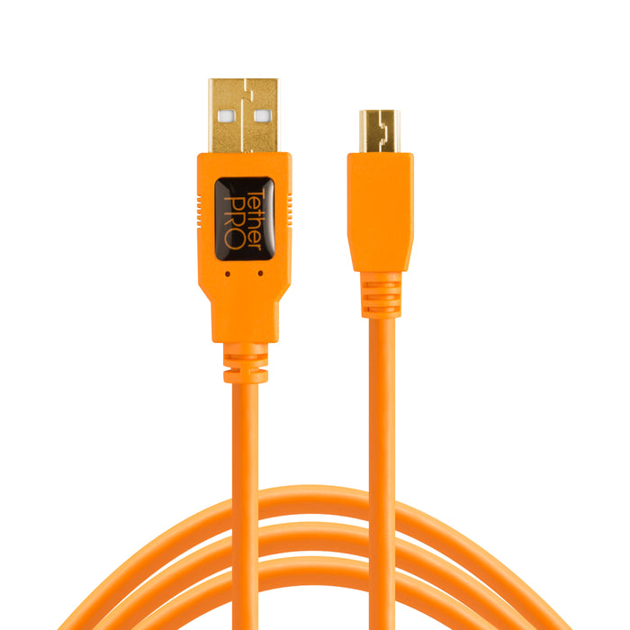 Tether Tools TetherPro USB 2.0 to Mini-B 5-Pin - 15 ft, Orange
