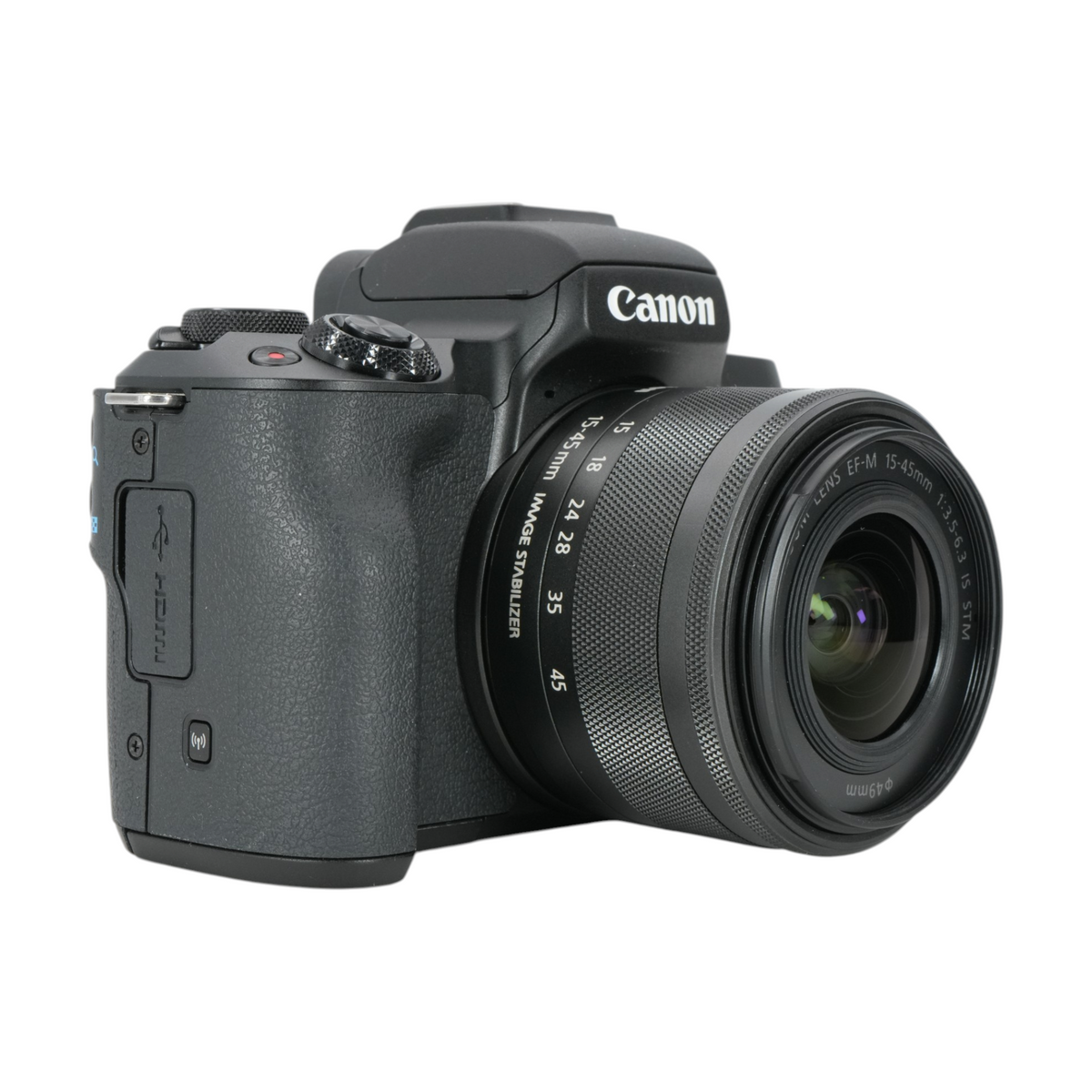 Canon M50 Mark II APS-C Mirrorless Camera with Canon EF-m 15-45mm f/3.5-6.3 IS STM Lens