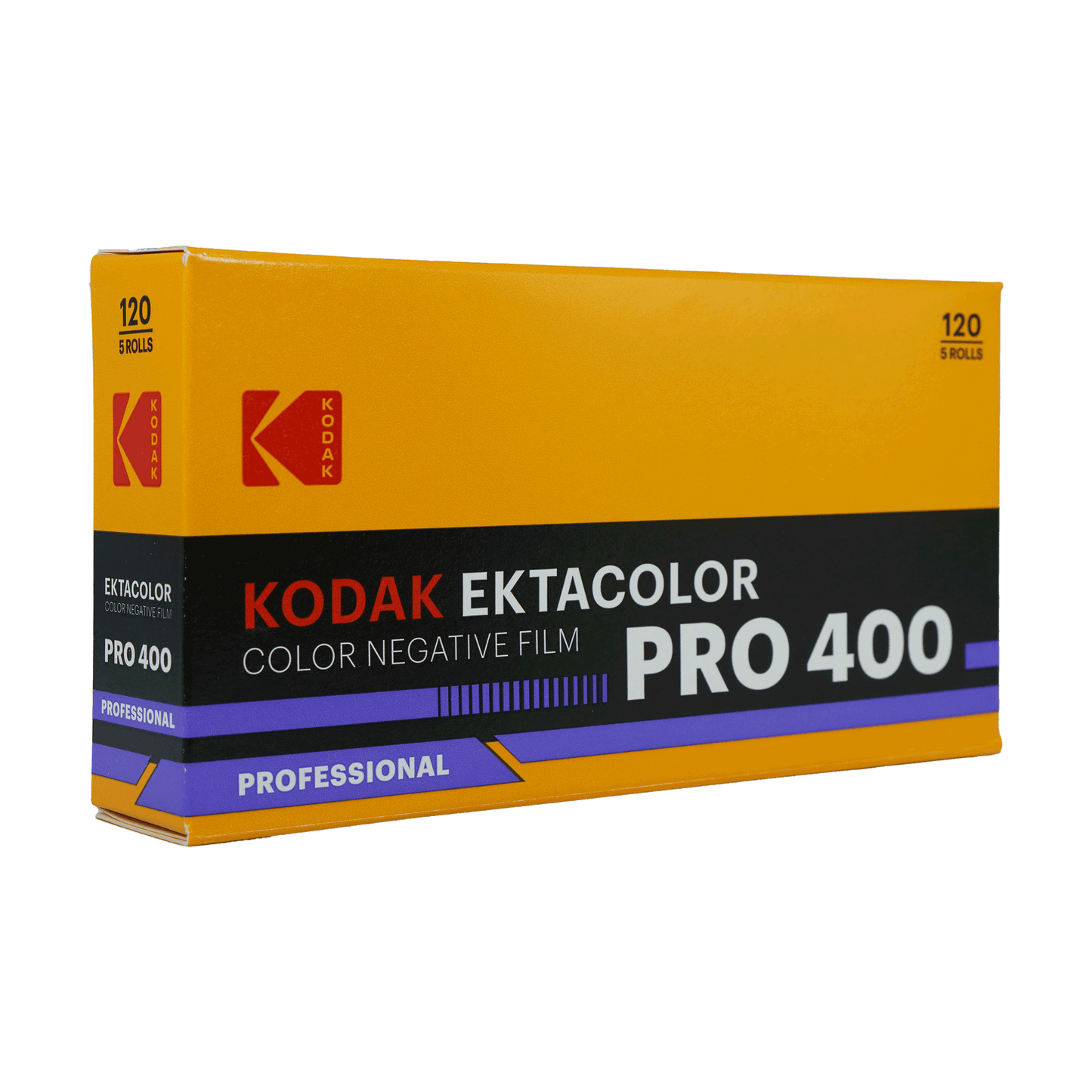 Kodak Ektacolor Pro 400 Color Negative Film (120 Roll Film, 5-Pack)