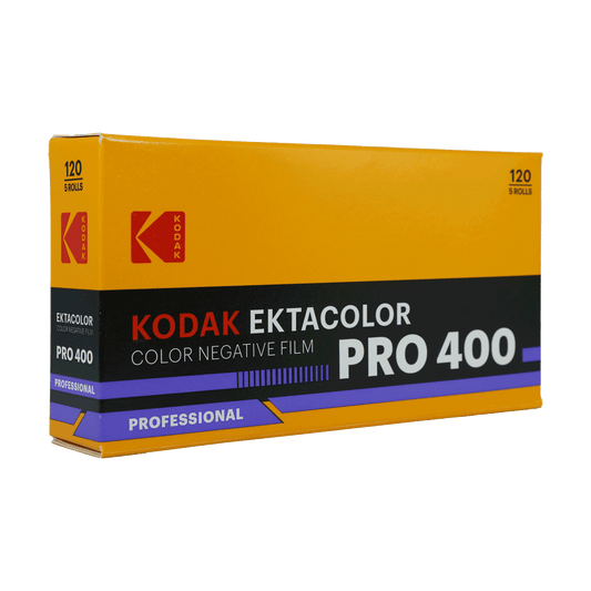 Kodak Ektacolor Pro 400 Color Negative Film (120 Roll Film, 5-Pack)