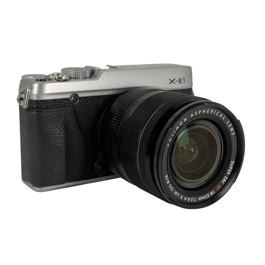 Fujifilm X-E1 APS-C Mirrorless Camera with Fujifilm 18-55mm f/2.8-4 R LM OIS Lens