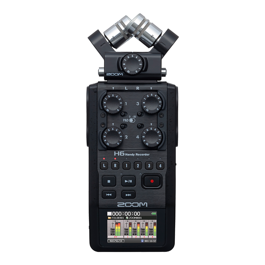 Zoom H6 Recorder All Black