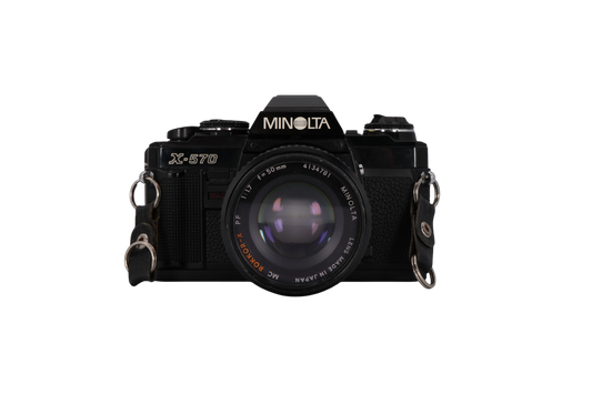 Minolta X-570 Film Camera with Minolta 50mm f/1.7 Prime Lens