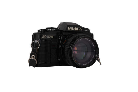 Minolta X-570 Film Camera with Minolta 50mm f/1.7 Prime Lens