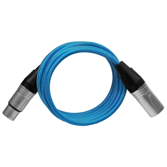 Kondor Blue Male XLR to Female XLR Audio Cable (5 Feet)