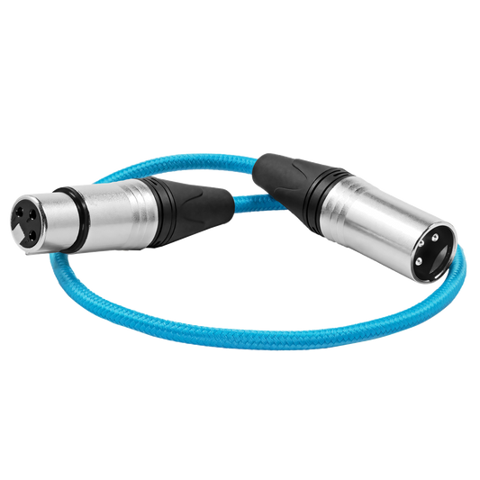 Kondor Blue 18'' Male XLR to Female XLR Audio Cable for On-Camera Mics