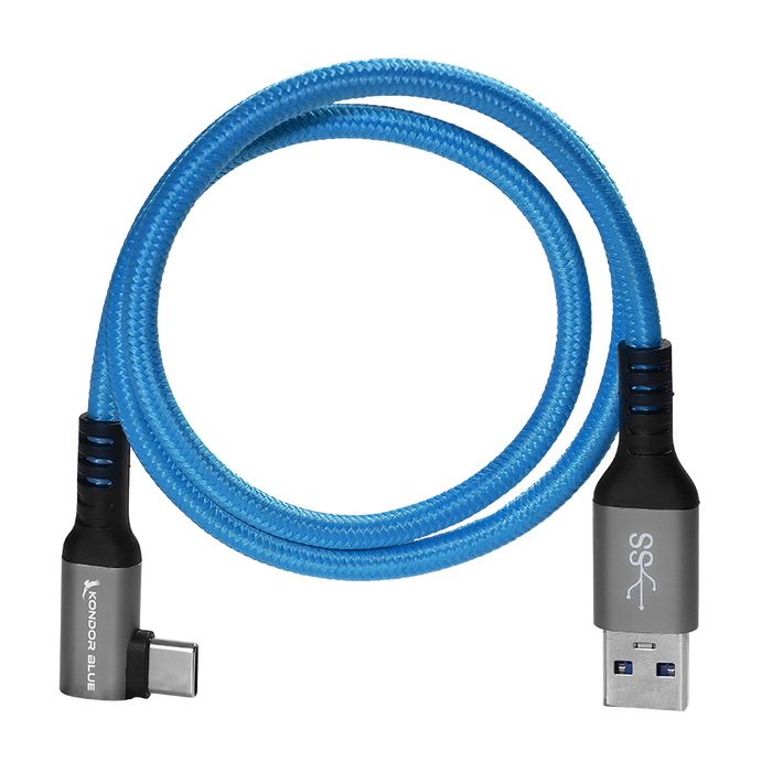 Kondor Blue USB C to USB C High Speed Cable for SSD Recording