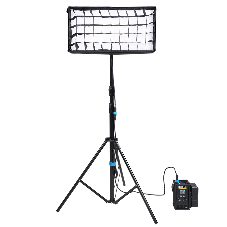 Nanlite PavoSlim 120B 2x1 Bi Color LED Panel Light with Softbox & Eggcrate Kit