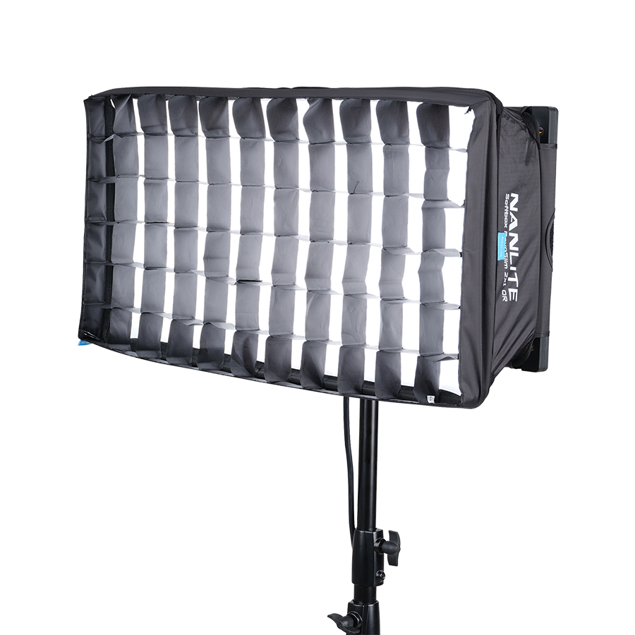 Nanlite PavoSlim 120C 2x1 RGBW LED Panel Light with Softbox & Eggcrate Kit