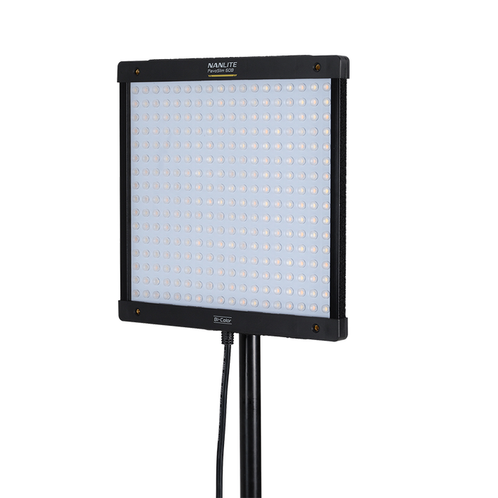 Nanlite PavoSlim 60B 1x1 Bi-Color LED Panel Light with Softbox & Eggcrate Kit
