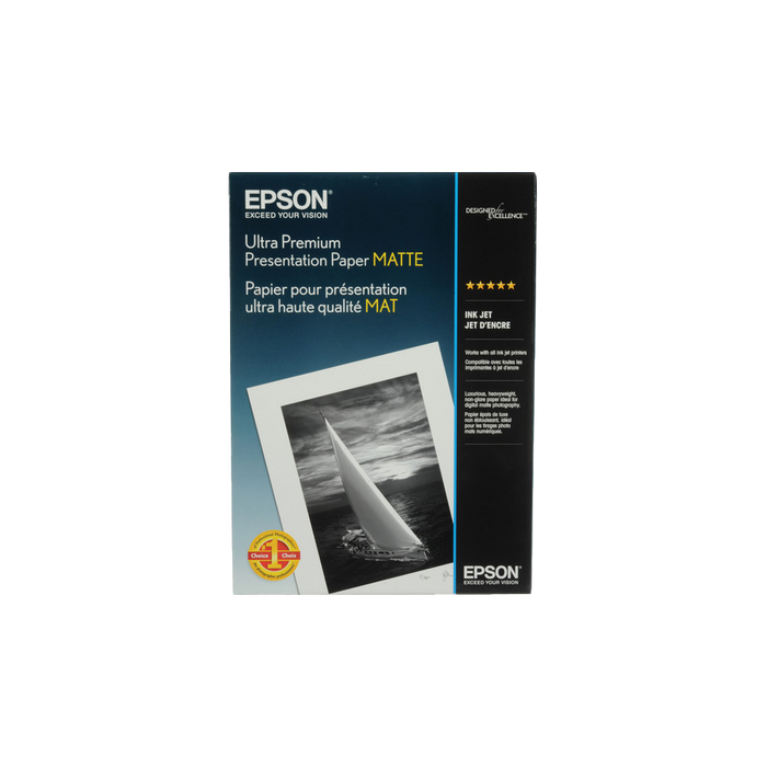 Epson Ultra Premium Presentation Matte Paper 192 gsm - 13x19", 50 Sheets