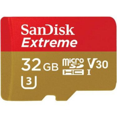 Sandisk Extreme MicroSD UHS-I Class 10 32GB Memory Card with Adapter