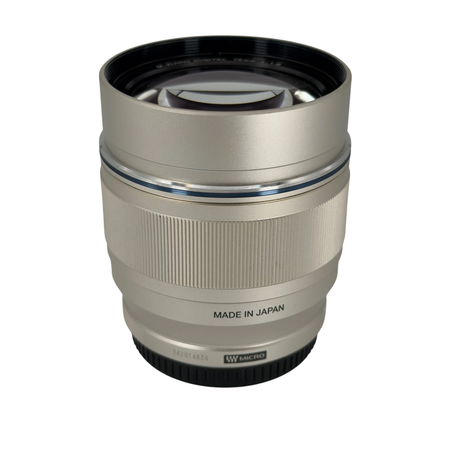 Olympus 75mm f/1.8 M.Zuiko Digital ED MSC Autofocus Lens for MFT Silver