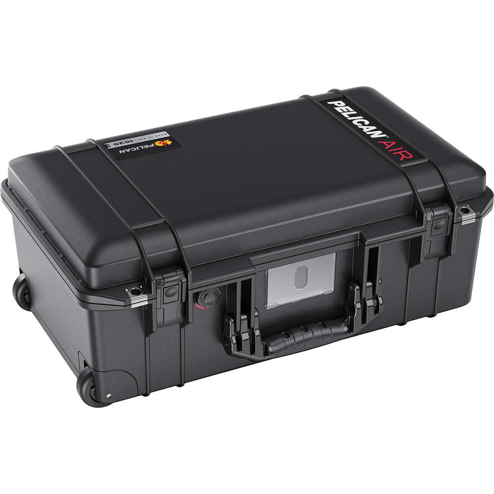 Pelican 1535 Air Wheeled Carry-On Hard Case with Padded Divider Insert (Black)