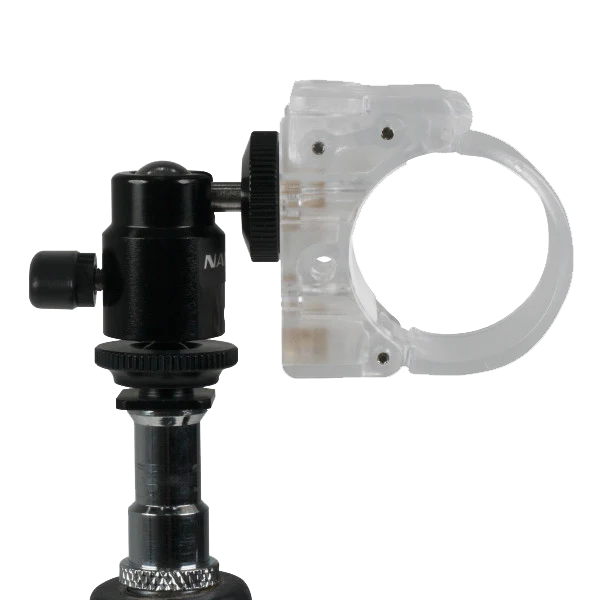 OPEN BOX- Nanlite Pavotube Transparent Polycarbonate Clip with Mini Ball Head