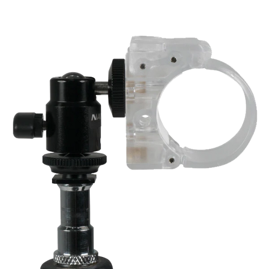 OPEN BOX- Nanlite Pavotube Transparent Polycarbonate Clip with Mini Ball Head