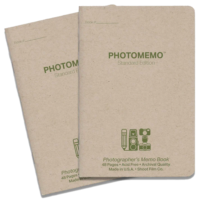 Shoot Film Co PhotoMemo Photographer's Memo Book - 2 Pack