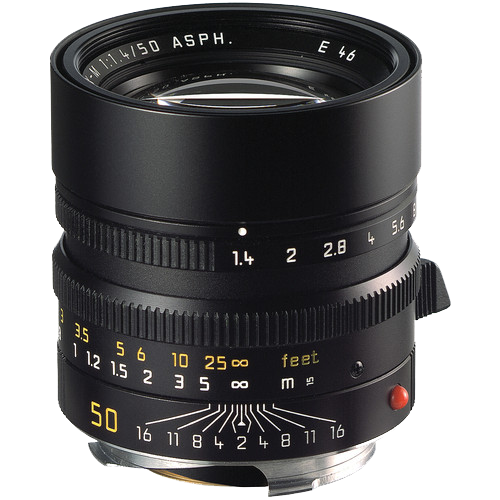 Leica Summilux-M 50mm / f1.4 ASPH Black Anodized (E46)
