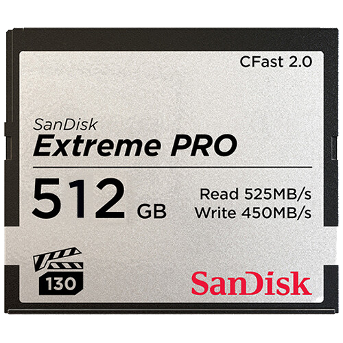 SanDisk Extreme PRO® CFast™ 2.0 - 512GB
