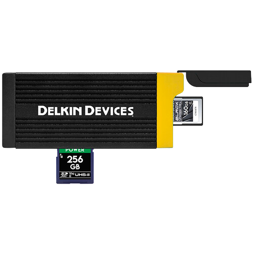 Delkin USB 3.2 CFexpress™ Type A & SD UHS-II Card Reader