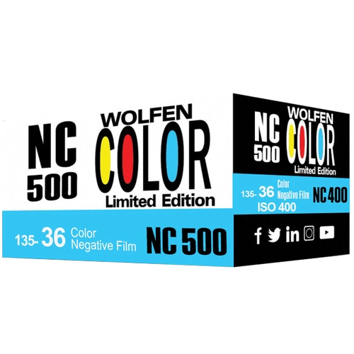 Wolfen NC500 Color Negative 35mm Film, 36 exposures