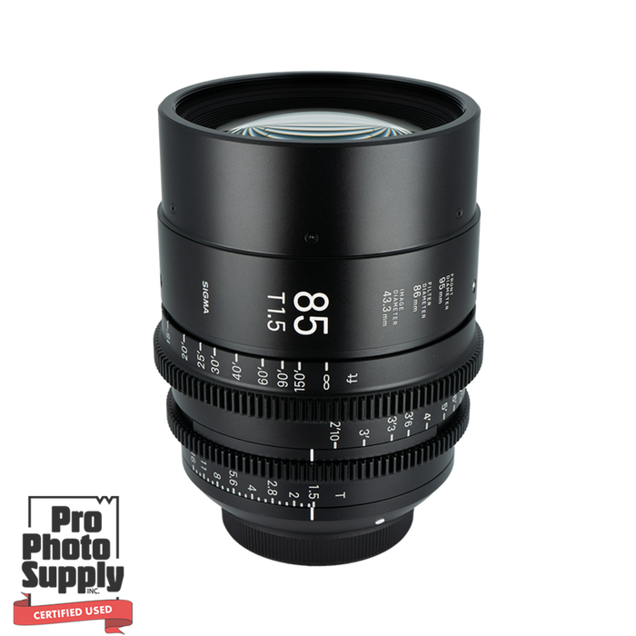 Sigma Cine 85mm t/1.5 Lens - Canon EF-mount