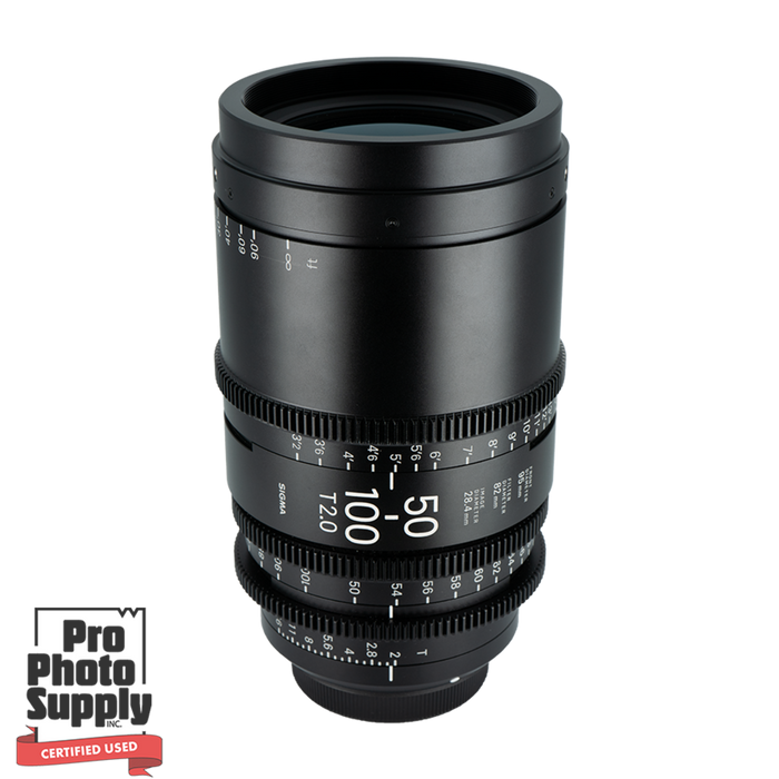 Sigma Cine 50-100mm t/2 Lens for Canon EF