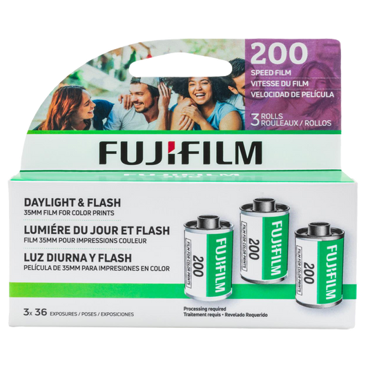 Fujifilm Fujicolor 200 Color Negative 35mm Film, 3-Pack