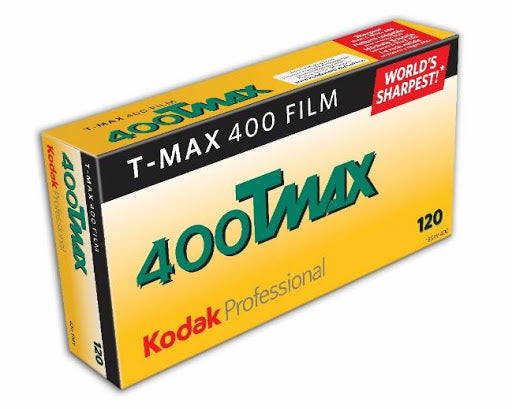 Kodak Professional T-Max 400 Black & White Negative 120 Format Film, 5-Pack