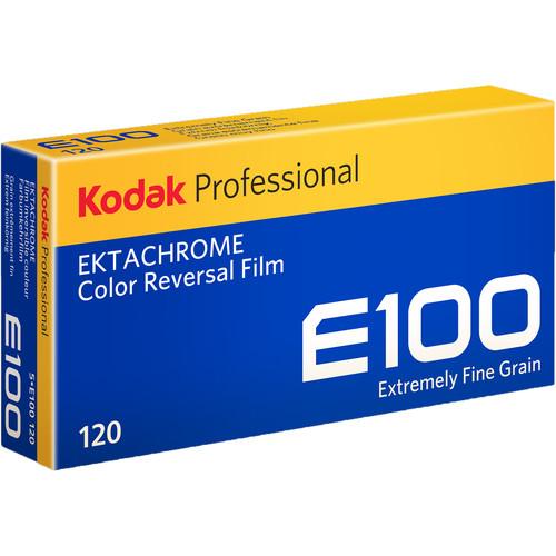 Professional Ektachrome E100 Color Transparency Film 120 Roll Film, 5-Pack