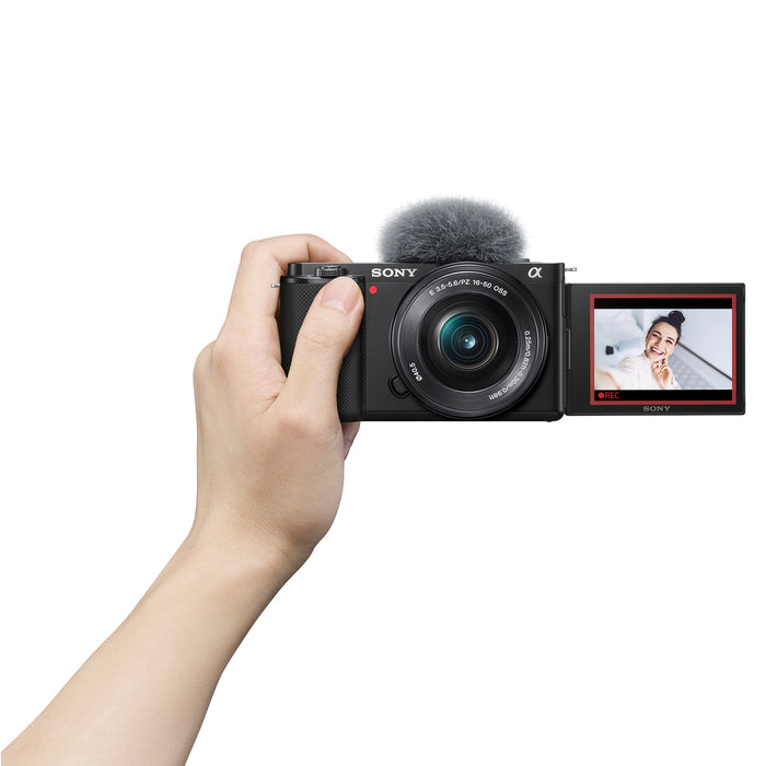 Cámara Mirrorless Sony ZV-E10 con kit de lentes de 16-50 mm y 70