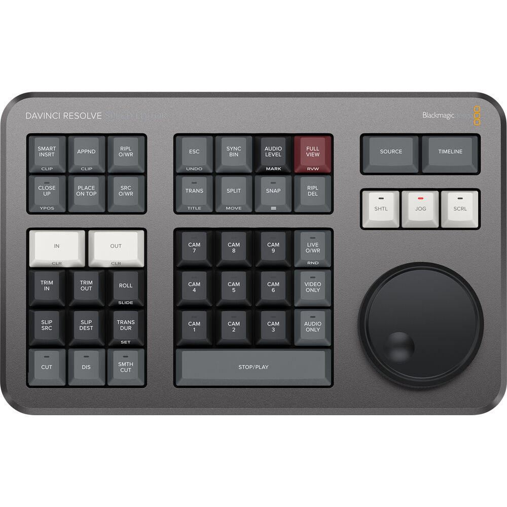Blackmagic DaVinci Resolve Speed Editor Keyboard