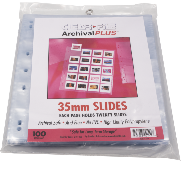 Clear File 4 by 5 35mm Slide Frames