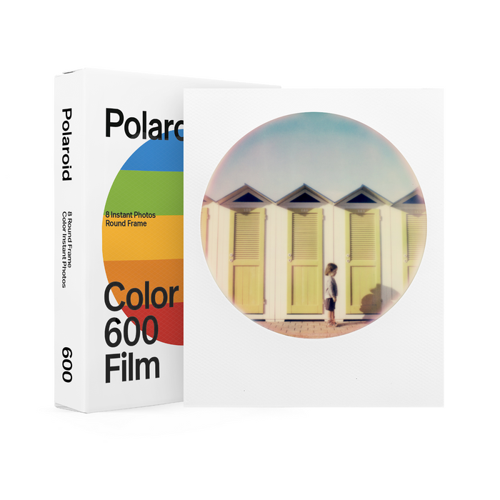 Polaroid 600 White Circular Frame Color Instant Film, 8 Exposures