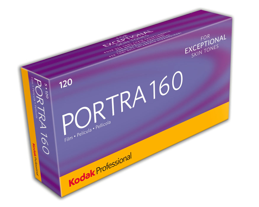 Kodak Professional Portra 160 Color Negative 120 Format Film, 5-Pack