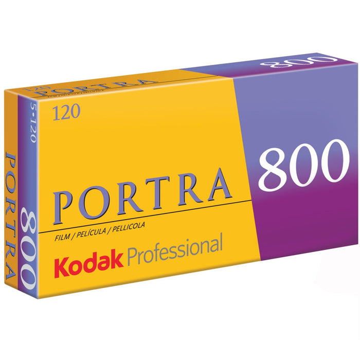 Kodak Professional Portra 800 Color Negative 120 Format Film, 5-Pack