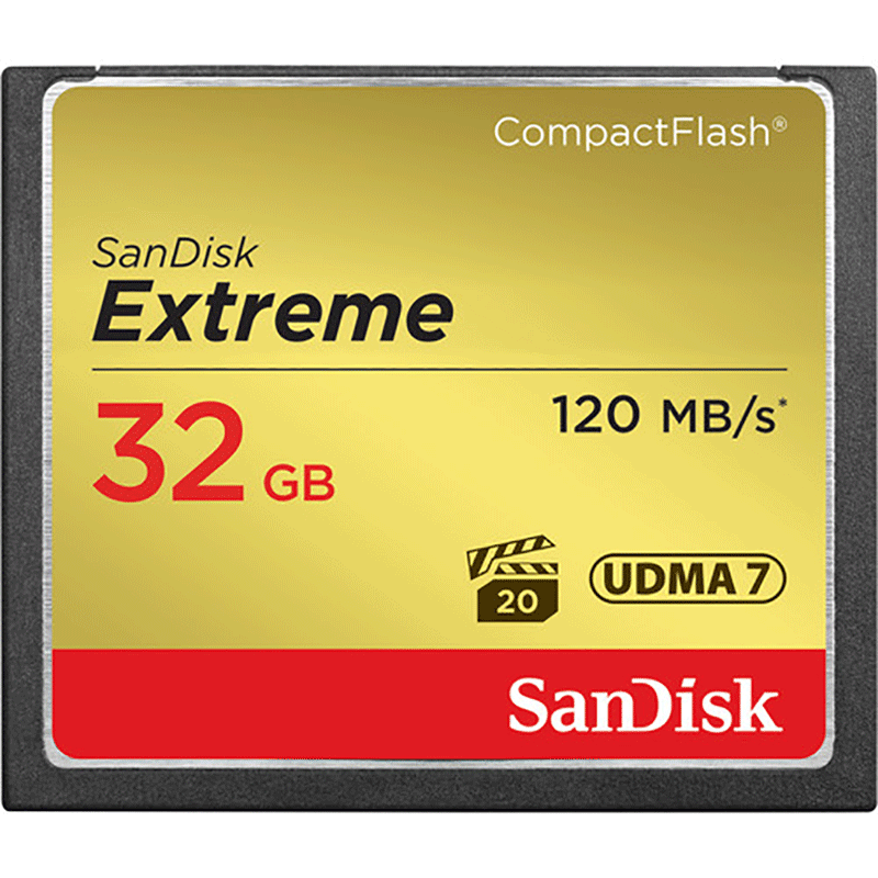 Sandisk Extreme Compact Flash Memory Card