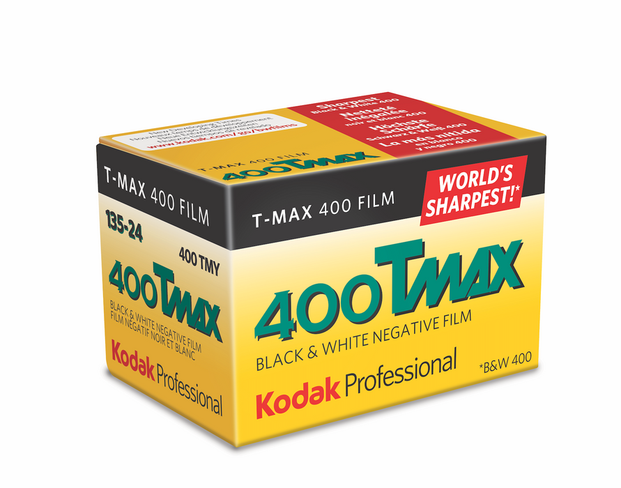 Kodak Professional T-Max 400 Black & White Negative 35mm Film, 24 Exposure
