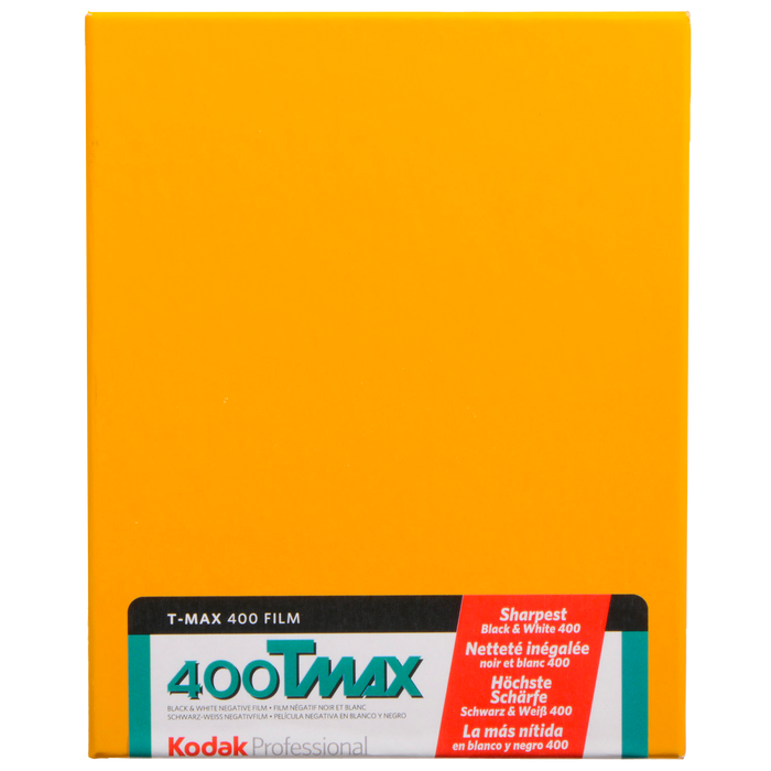 Kodak Professional T-Max 400 Black & White Negative 4 x 5" Sheet Film, 10 Sheets