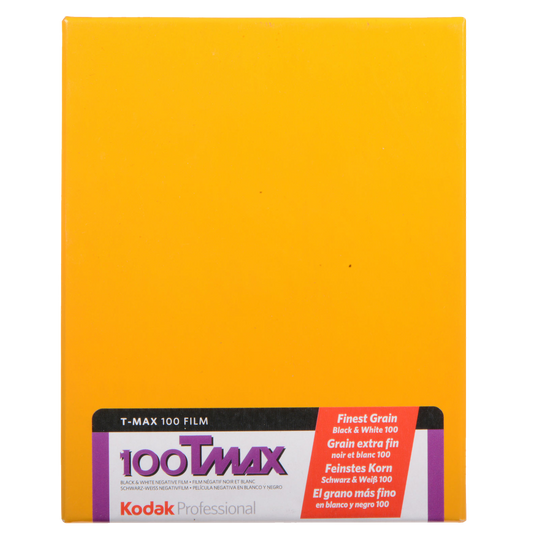 Kodak Professional T-Max 100 Black & White Negative 4 x 5" Sheet Film, 10 Sheets