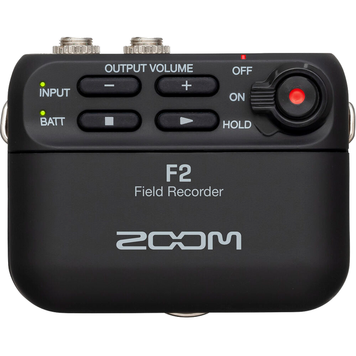 Zoom F2 Ultracompact Portable Field Recorder with Lavalier Microphone