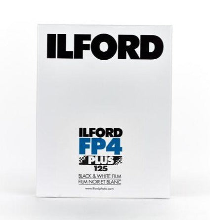 Ilford FP4 Plus 125 Black & White Negative 4 x 5" Sheet Film, 25 Sheets