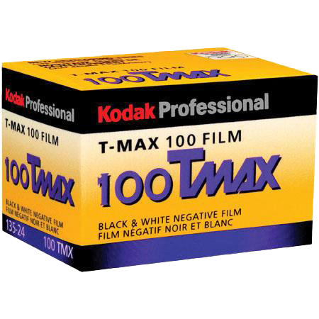 Kodak Professional T-Max 100 Black & White Negative 35mm Film, 24 Exposure